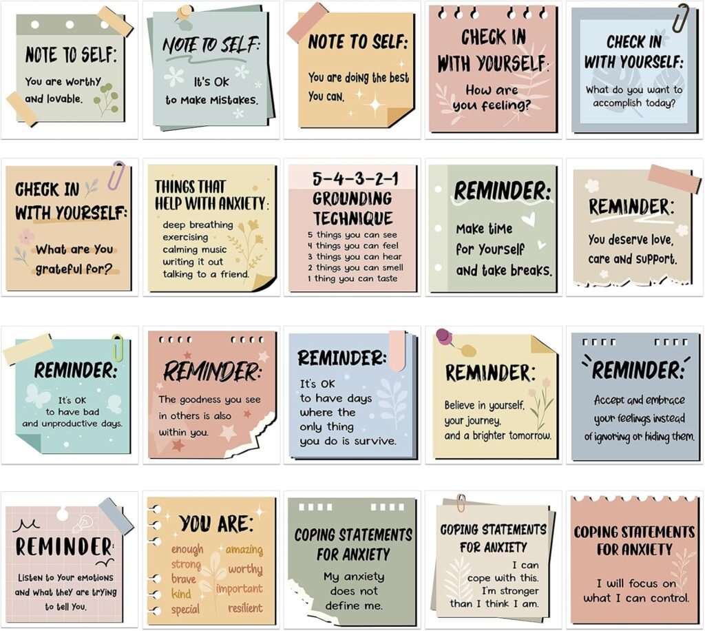 Boost Your Mood: 300 Motivational Mental Health Stickers for Everyday Inspiration!